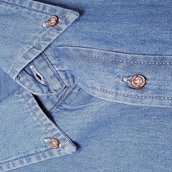 Harriton 2024 StreetRod Nationals 55th Annual Short Sleeve Denim Shirt LG - Picture 4 of 8